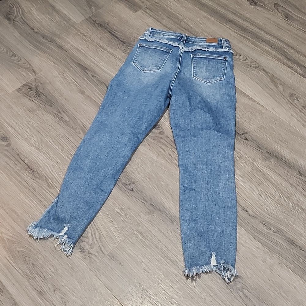 Judy Blue Maryville High Rise Fray Slim Fit Jeans - Picture 8 of 8
